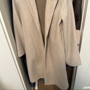 Zara beige lapel coat